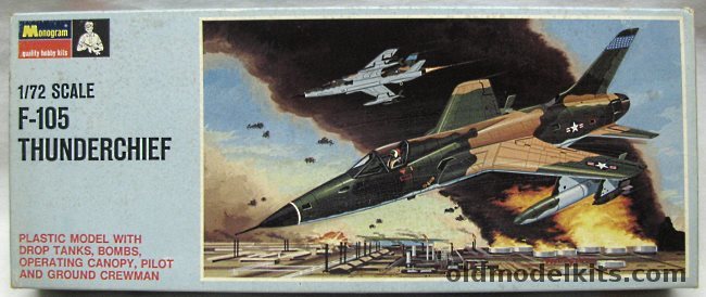 Monogram 1/72 Republic F-105D Thunderchief - Blue Box Issue, PA149-100 plastic model kit